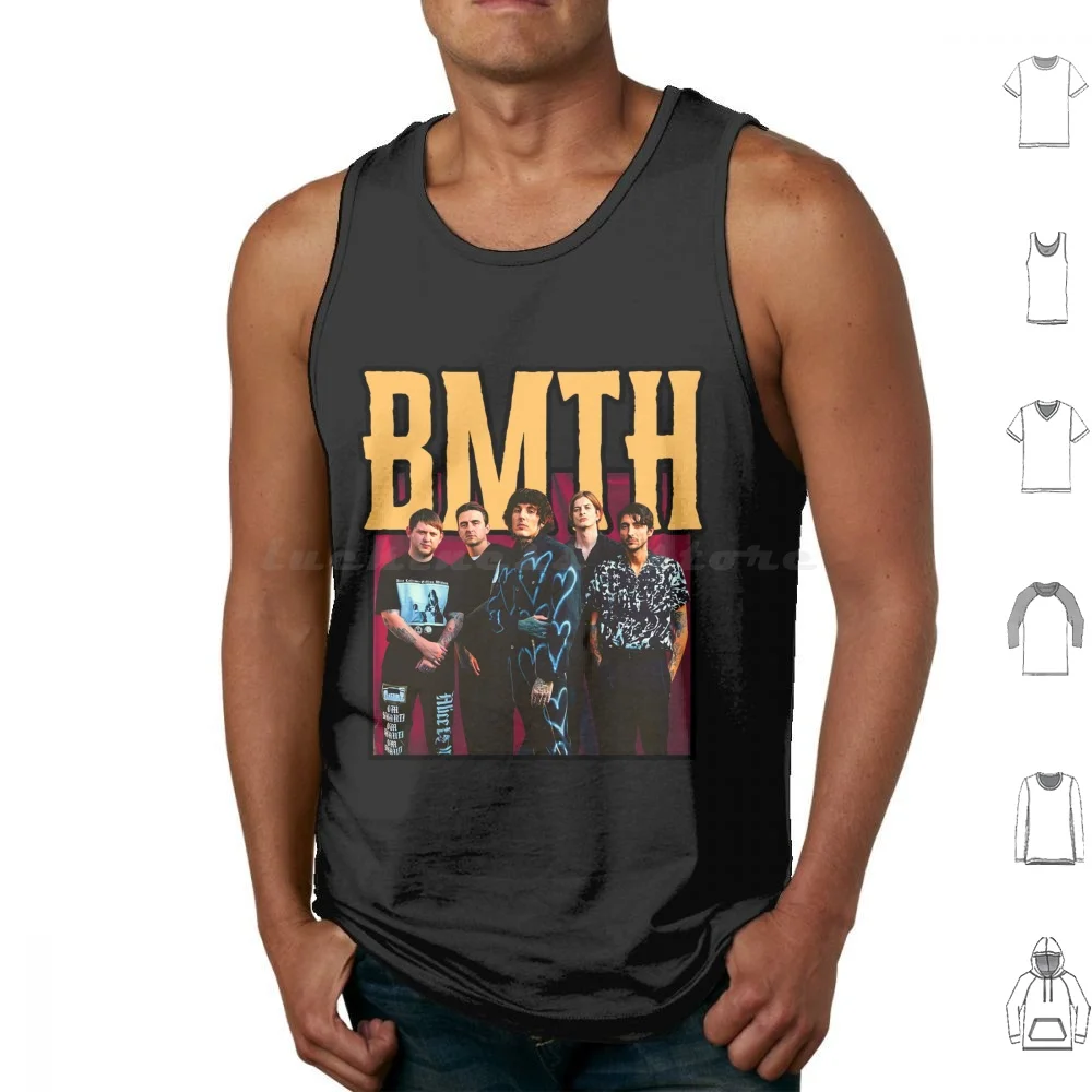 Camisetas sem mangas britânicas Bmth com estampa de algodão Bmth Music Oliver Sykes Metal Metalcore Sempiternal