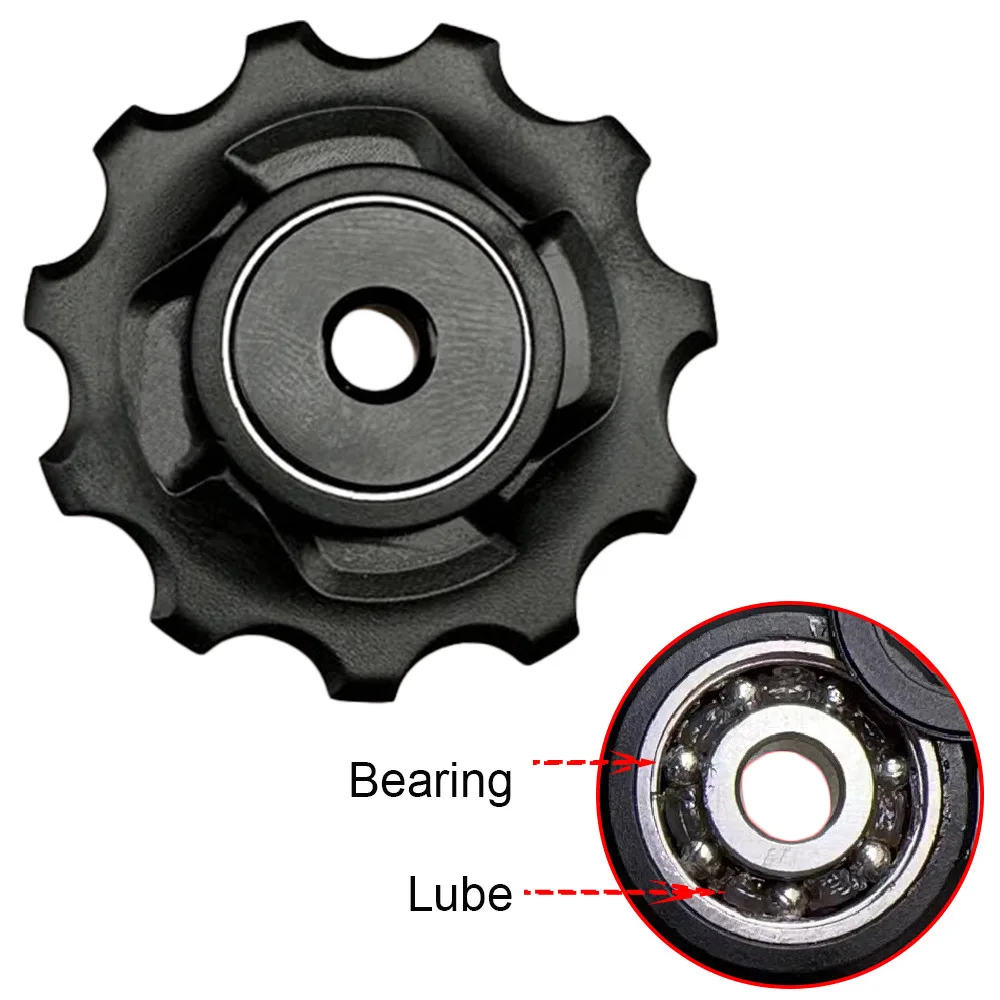 11T 9/10 Speed Bicycle Rear Derailleur Pulley Wheel Plastic MTB