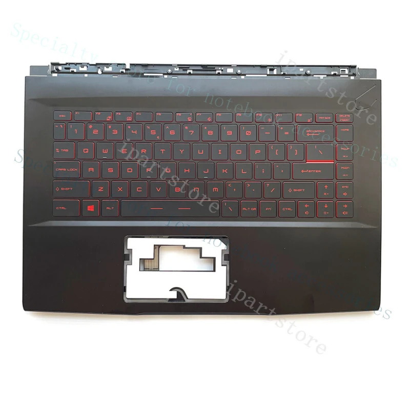 

A+ New For MSI GF63 8RC 8RD MS-16R1 Palmrest Upper Case With Backlit Keyboard US