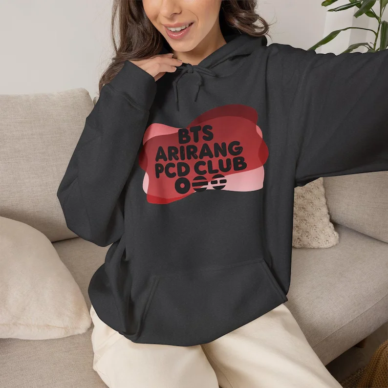 2026 BTS Special Arirang Merry Go Round Autumn and Winter Men's and Women's Hoodies, Comfortable and High-quality Ins Y2k