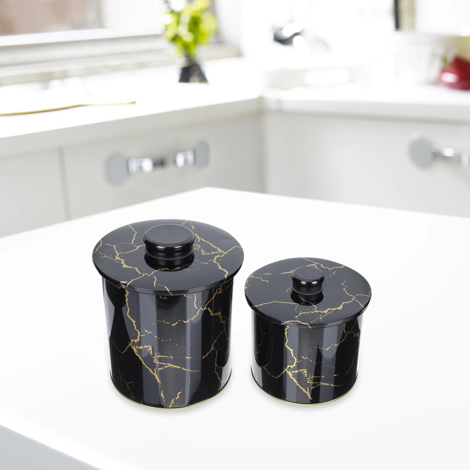 

Christmas Decor Biscuit Container Packing Box Vintage Tinplate Box for Cookies Tea Goodies Gifts Lightweight