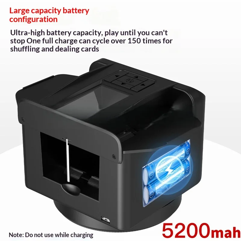 Automatic Card Shuffler Machine Battery Operated Poker Card Dispenser for Texas  Game  Home Entertainment Fast Shuffling Device