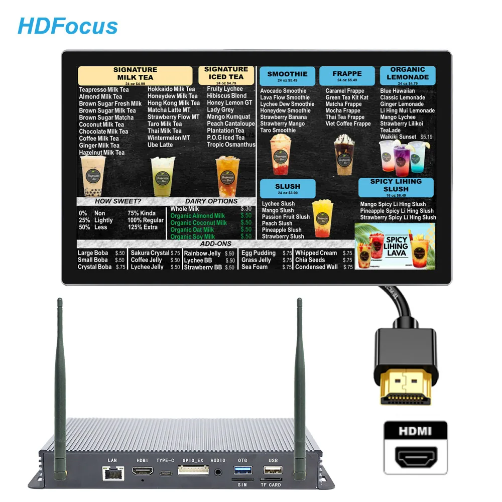 

Android USB медиабокс для рекламного плеер Digital Signage 4k