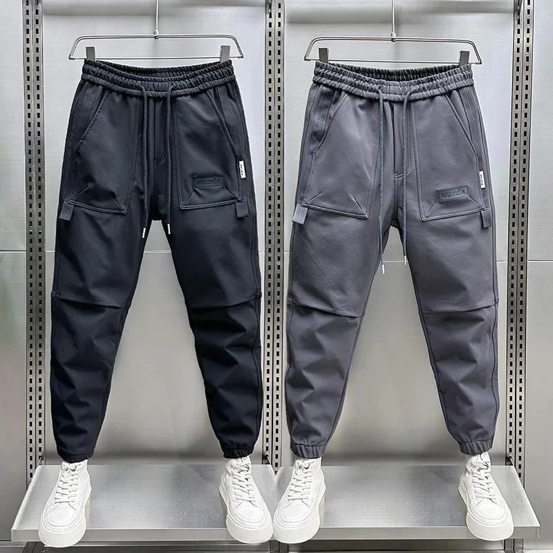 2025 New Men Joggers Autumn Sweatpants Winter Drawstring Casual Pants Workout Running Cool Sports Trousers Men Clothing