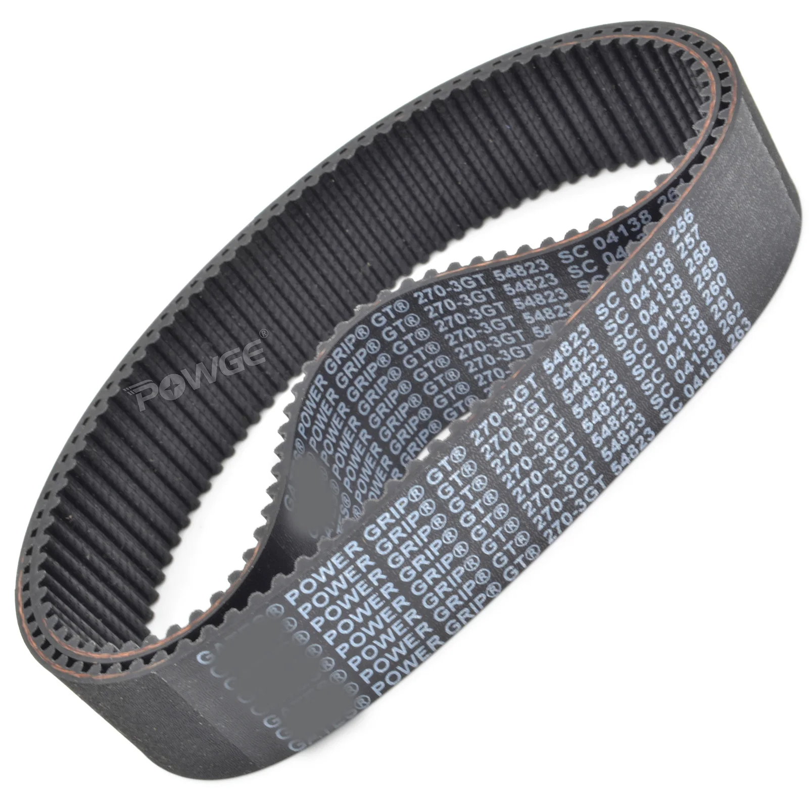 POWGE 3GT Timing belt Lp=234-369mm 237 240 243 246 249 252 255 258 264 267 270 273 276 282 285 288 291 294 297 300 303 309 312