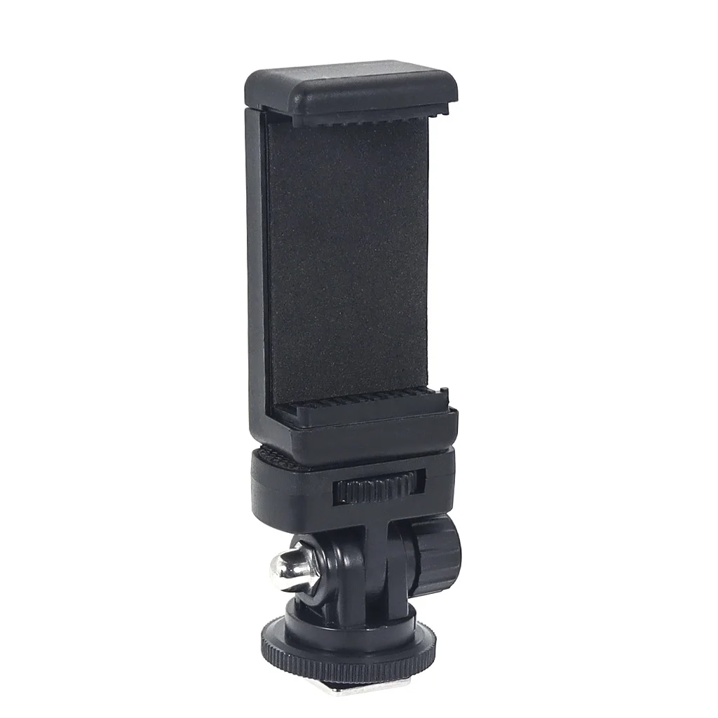 

Держатель для телефона 360° ° Поворотная камера, держатель для телефона с горячим башмаком, гибкий адаптер для штатива для монитора Canon Nikon Sony DSLR камеры