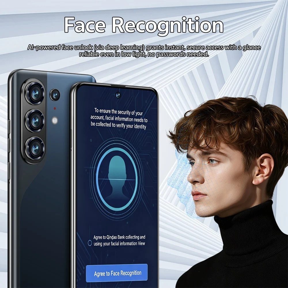K-Touch C27 Ultra Mobile Phones Android 15 Cell Phone 7.3 Inch Screen 5G Dual SIM Smartphone 8000mAh Face Unlock 16+48MP Camera Global Version Cellphones