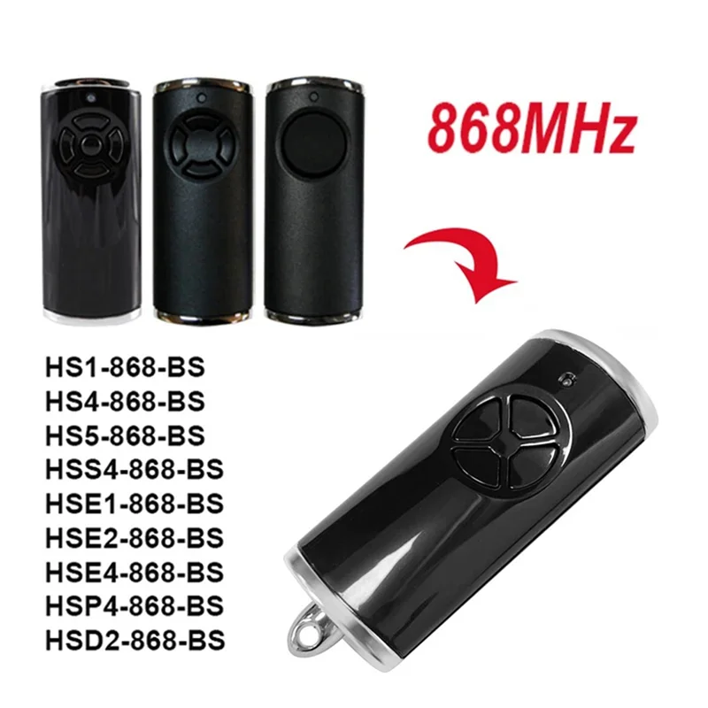 ABKQ-2PCS For HORMANN Bisecur 868Mhz Remote Control Transmitte For Garage Door Opener HSE4-868-BS, HSE2-868-BS, HS5-868-BS