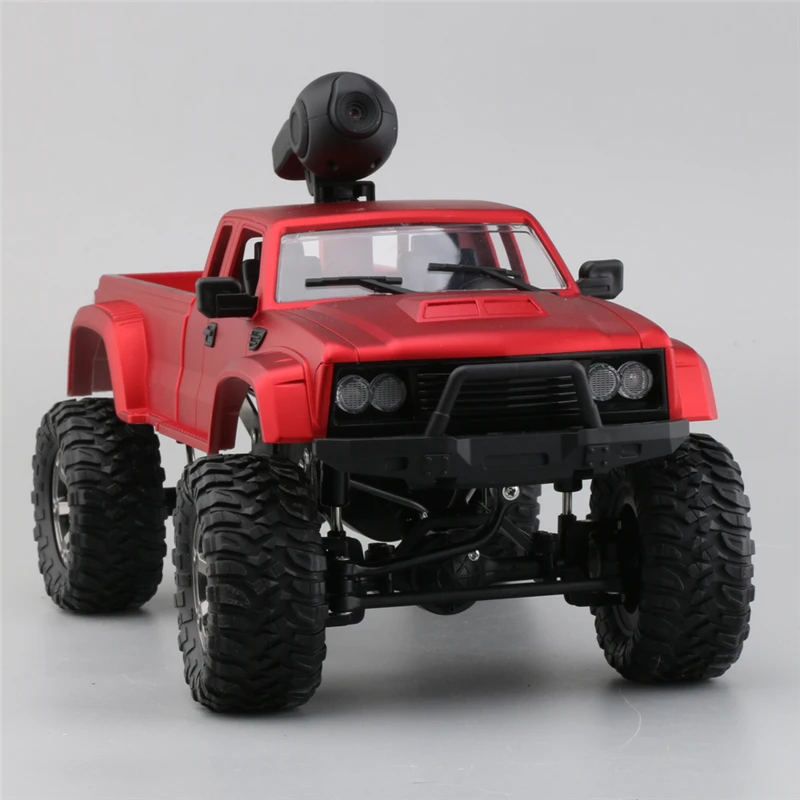 RC Car With 720P Camera Fayee FY002A 1/16 2.4G 4WD HD WIFI FPV Off-Road Military Remote Control Truck W/LED Light RTR Toy