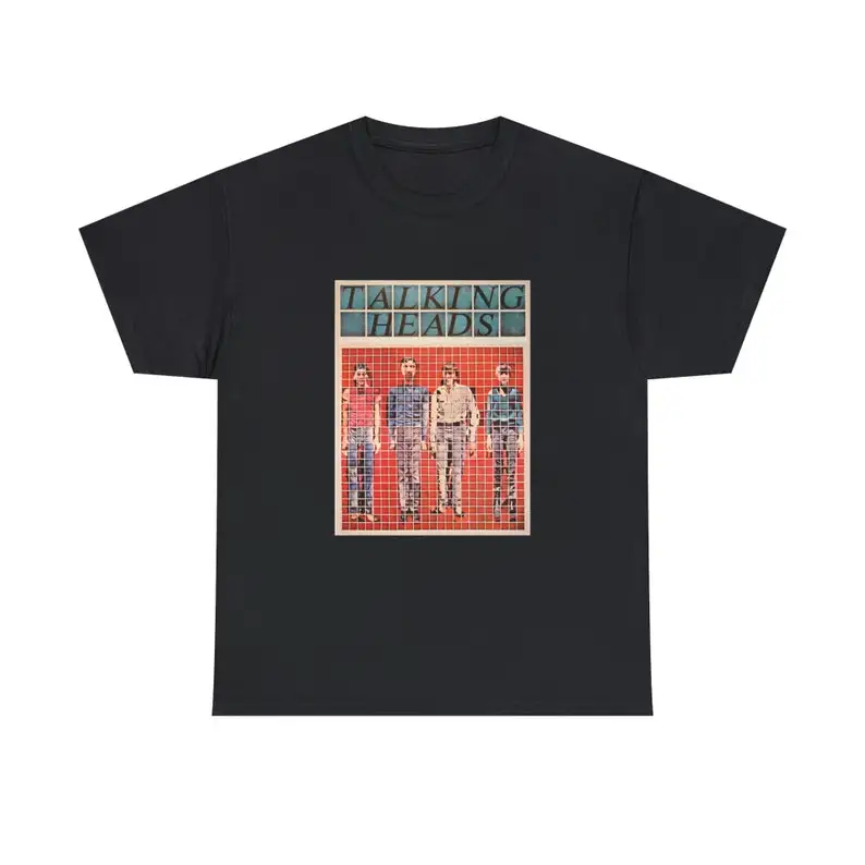 Talking Heads Psycho Killer Short Sleeve Cotton T-shirt Graphic Print Tees Rock Band Summer Men Women Vintage Rock Band Tee Tops