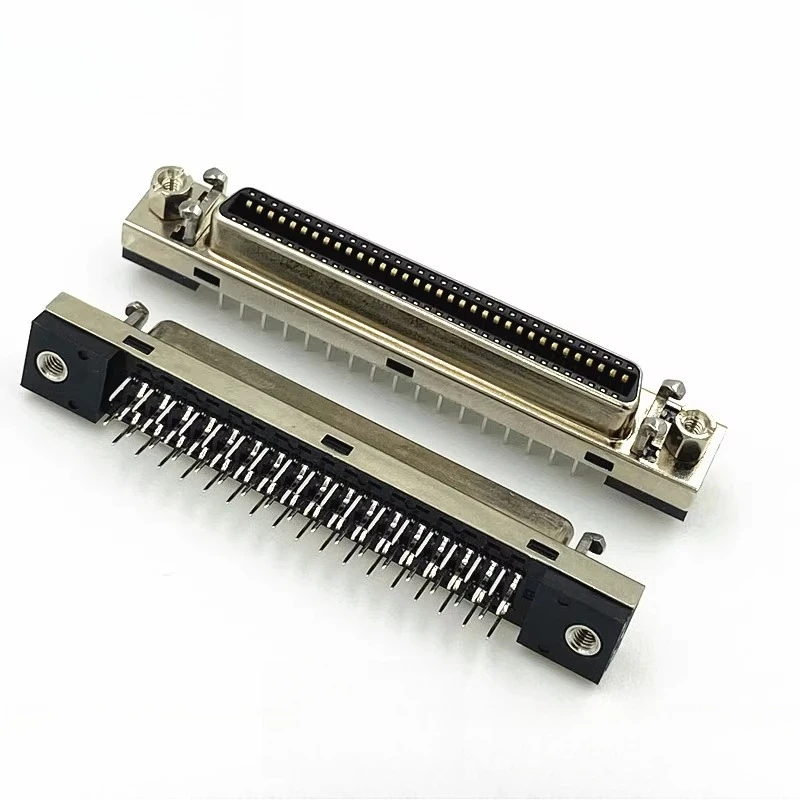 for SCSI 68P Connector HPCN68 Female Socket CN68 Type 68 Pin Female End PCB Socket Straight/Bend Plug