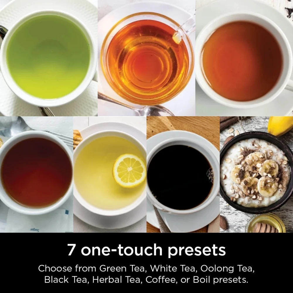 Präzisions-Temperaturkessel mit 7 One-Touch-Voreinstellungen, manuelle Steuerung, schnelle Haltetemperatur, 7 Tassen Fassungsvermögen, leicht zu reinigen