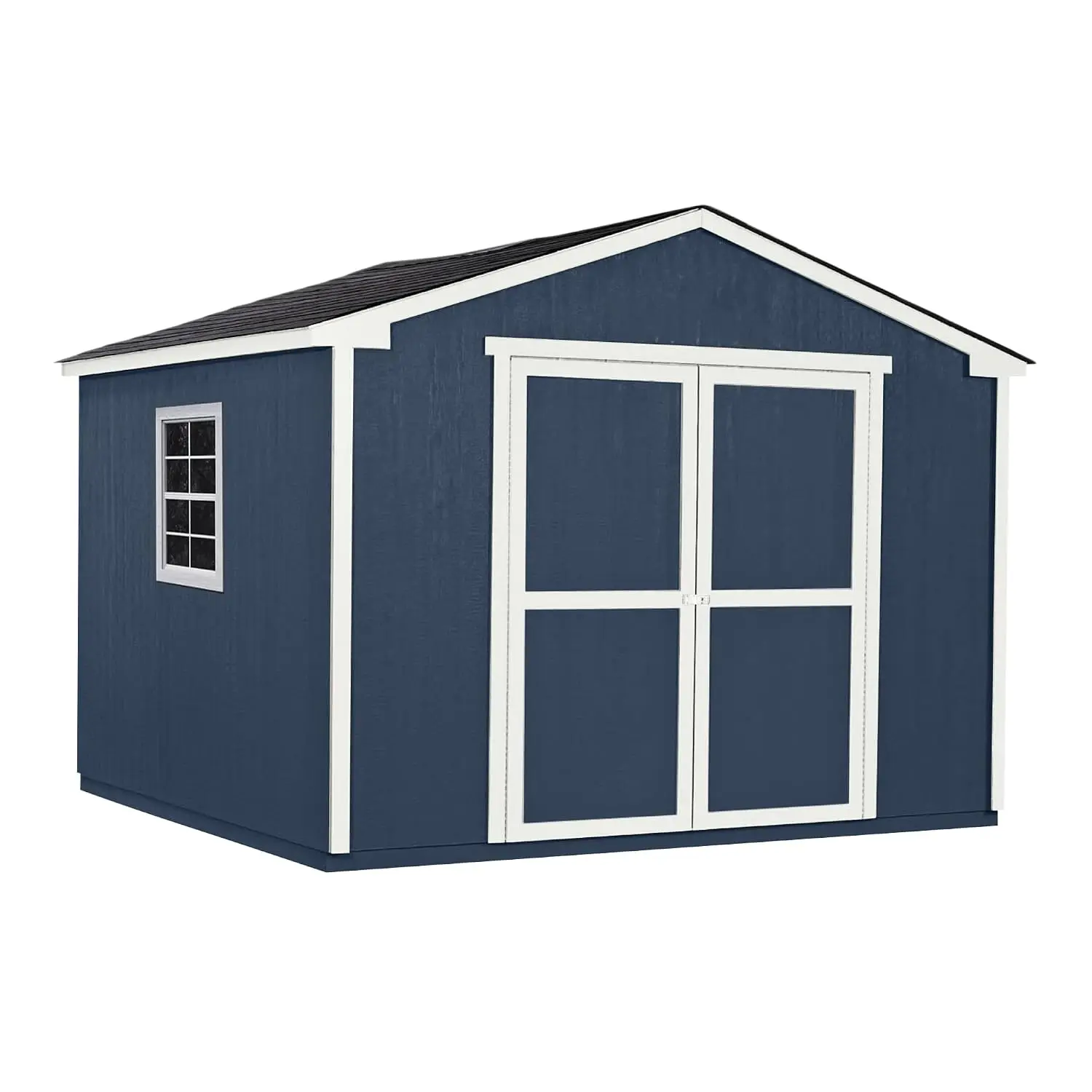 10x10 Wooden Storage Shed with Gable Roof & 2x3 Framing for Backyard Garden Tool Organization, Customized