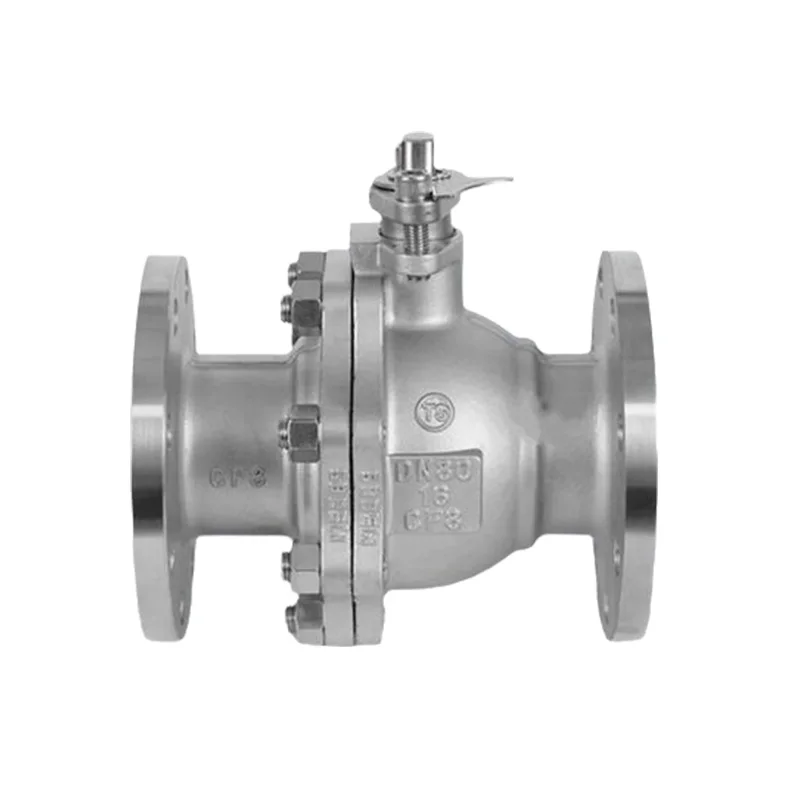 Gas and High Temperature Medium DN50-DN300 High Pressure 3PC Flanged Ball Valve Stainless Steel Manual OEM Customizable