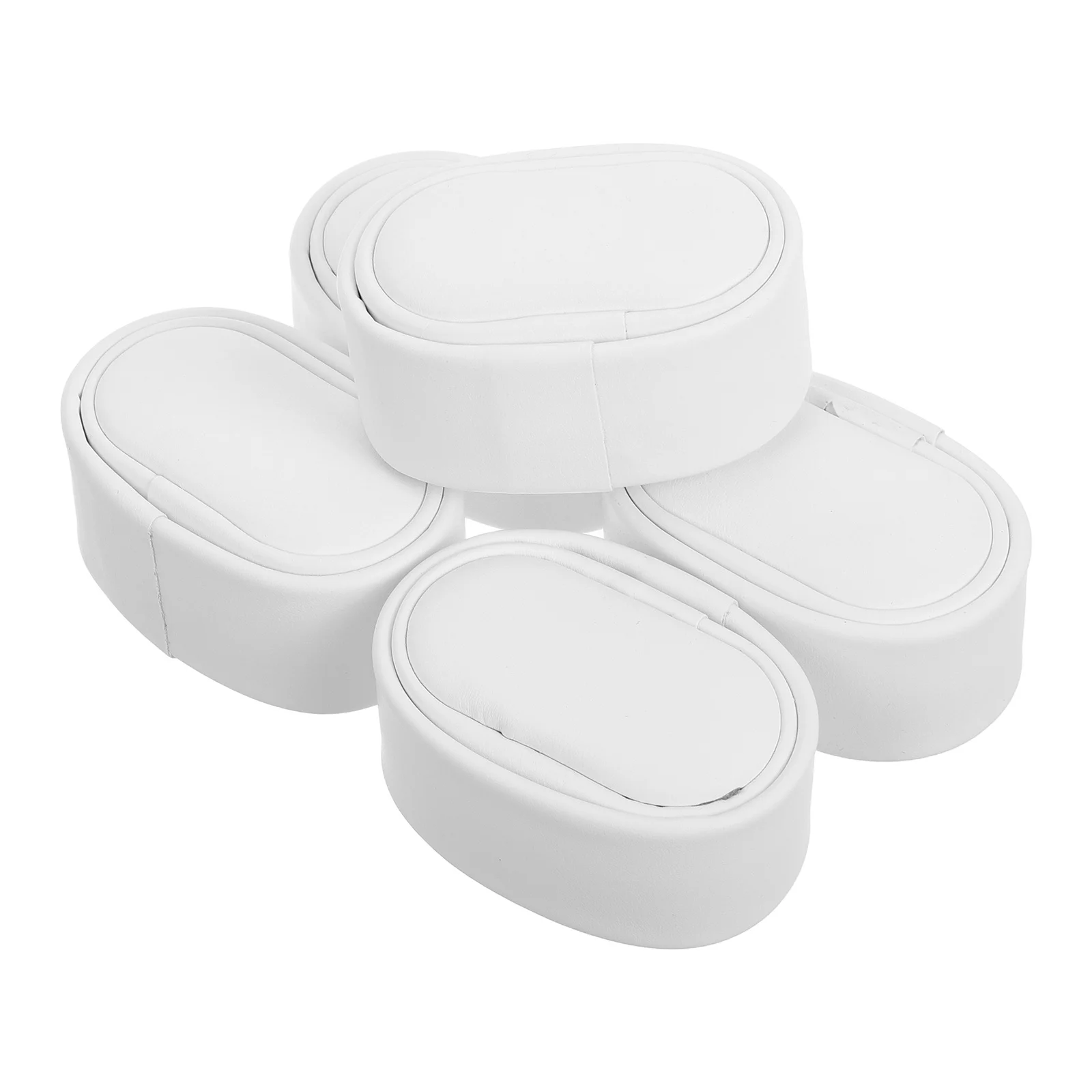 

5pcs Mini Watch Pillows For Watch Winder Pu Cushion Inserts Small Display Stands Travel Office Jewelry Box Holder Replacement