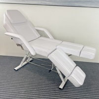 Hand Massage Table Facial Bed Massage Bed Lash Bed for Eyelash Extensions Salon Chair with Tray Split Footrests (Black) MQAM