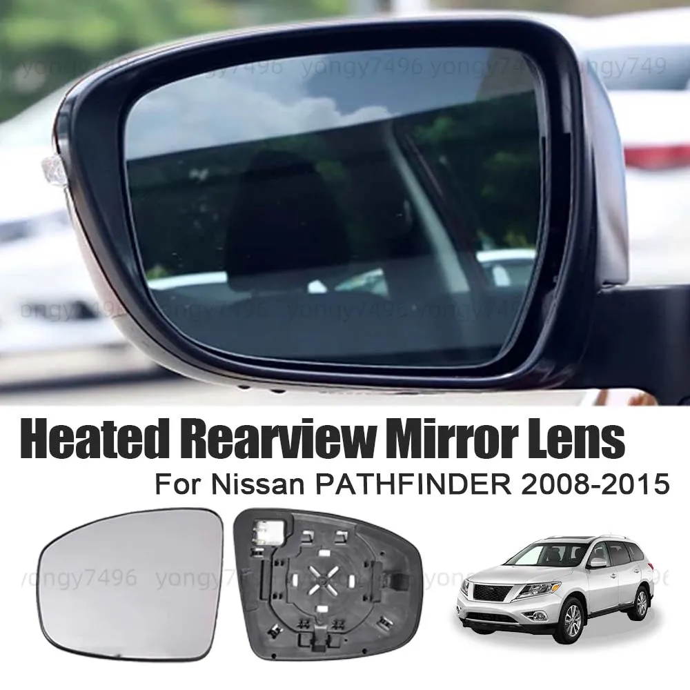 

Car Wide Angle High Quality Heated Rearview Mirror Lens For Nissan PATHFINDER 2008-2015 Cars Accessories Replace Mirrored Glass