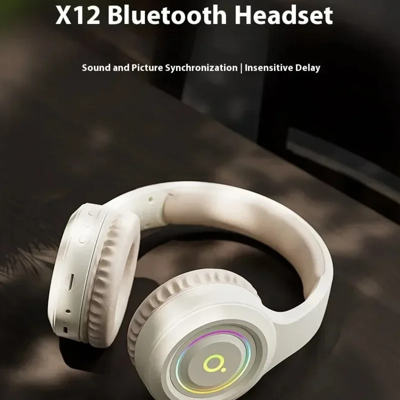 

Wireless Bluetooth 5.3 Headphones Head Mounted Computer Gaming Long Battery Life Rechargeable Lightweight Headset TF Card Mode