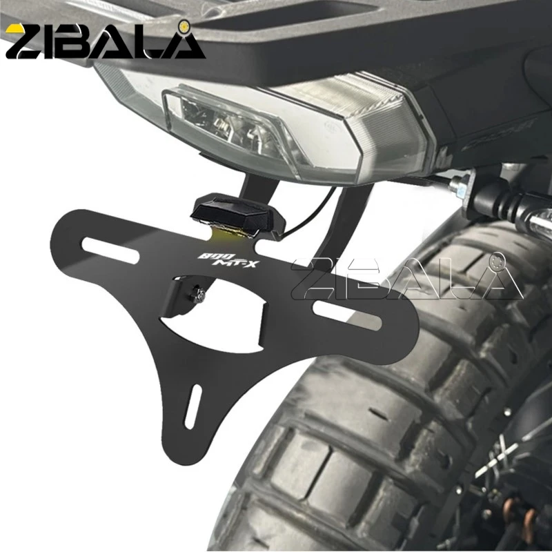 

2024 -2026 For CFMOTO CF MOTO 800 MTX 800MT-X RAMotorcycle Aluminum License Plate Holder Fender Eliminator Tail Frame Plate