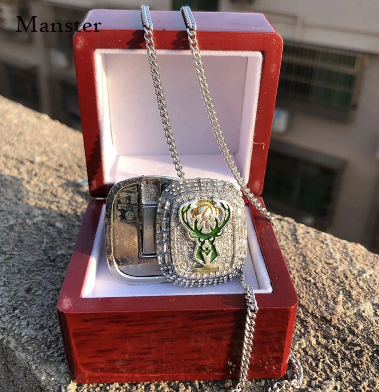 2021 MIL Bucks Championship Ring Giannis Antetokounmpo Limited Edition, Free Shipping Gift for Men Fan