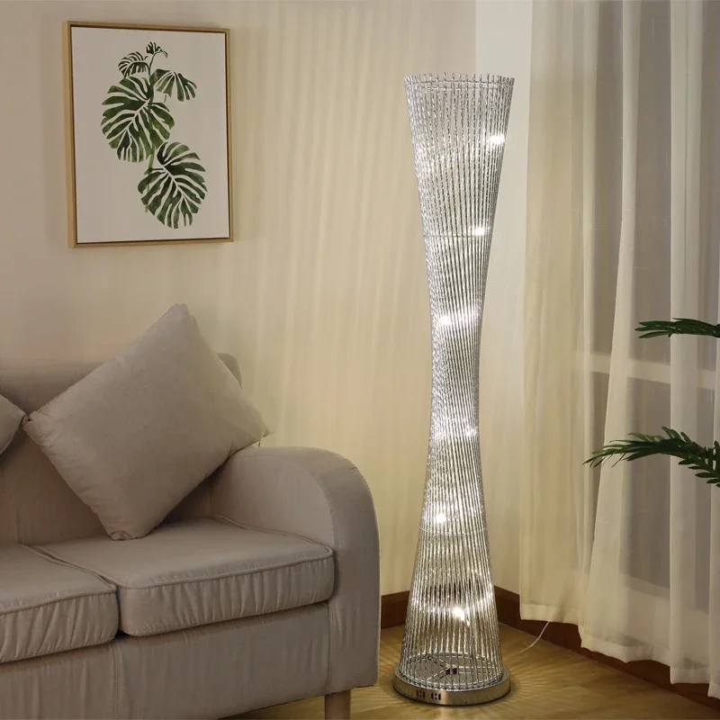 Simple Personality Floor Lamp Decoration North European Creative Decoration Vertical LED Living Room Bedroom Study Decoration