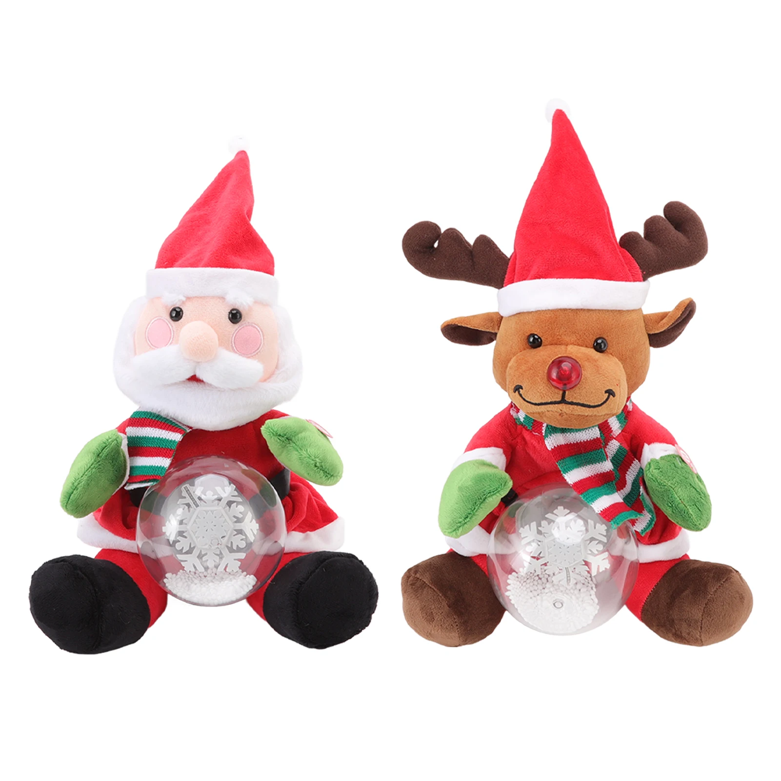

Singing Christmas Toys Playable 3 Songs Electric Plush Singing Dancing Glowing Christmas Toys Children's Gifts