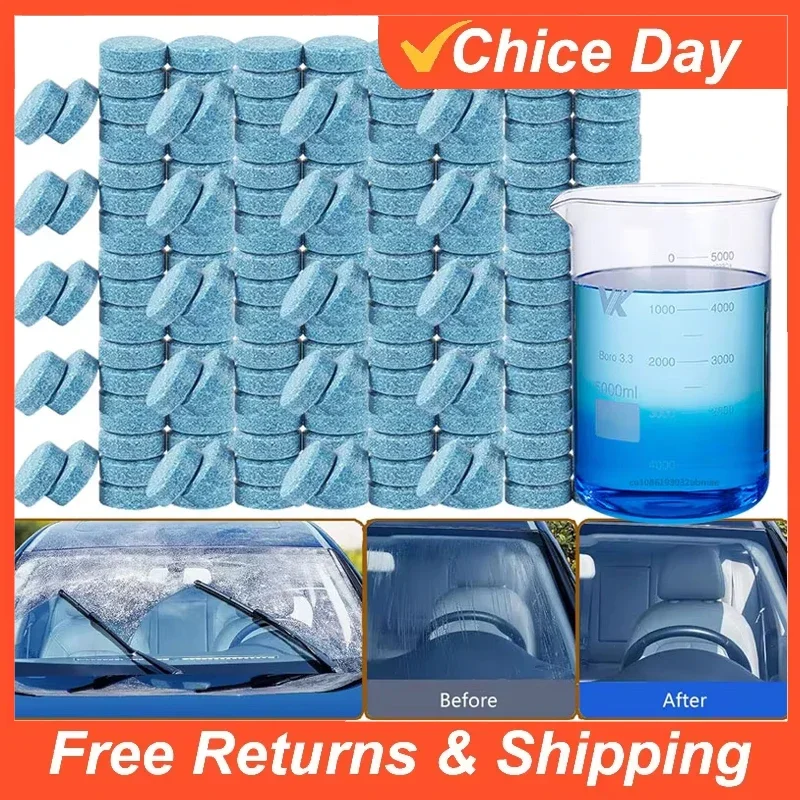 Car Windshield Cleaning Effervescent Tabets Home Glass Cleaner Detergent Toilet Cleaning Tabet Concentrate Solids Amagi