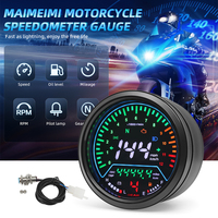 Motorcycle RPM Speed Speedometer Moto Digital Instrument Panel Voltage Meter Oil Level Gauge Trip Indicator for Harley for Honda