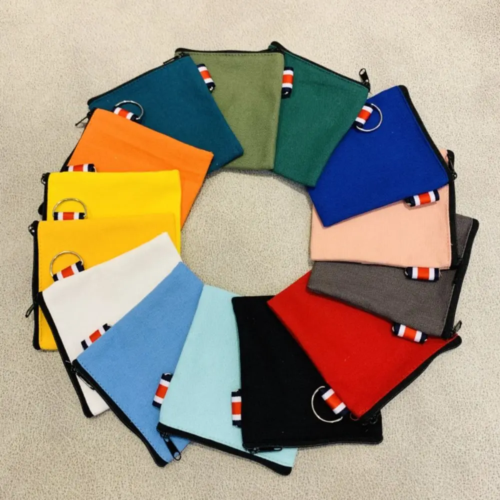 내구성 캔버스 동전 지갑 작은 만화 카드 주최자 돈 가방 여자 여자