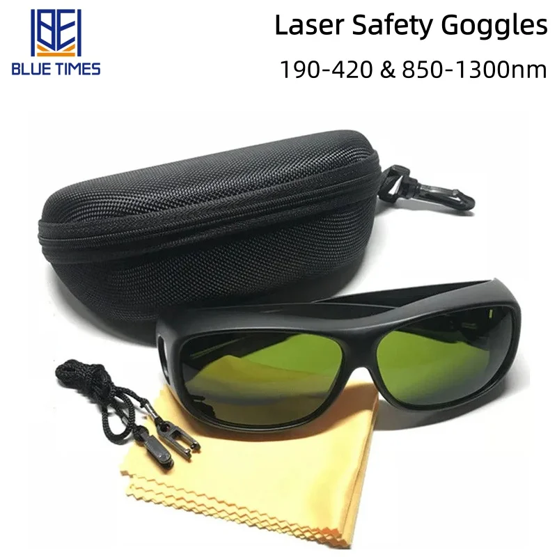نظارات حماية ليزر عالية الجودة من Bluetimes D OD6 + CE 1064nm نظارات واقية لآلات ألياف الليزر 190-420nm و850-1300nm #1