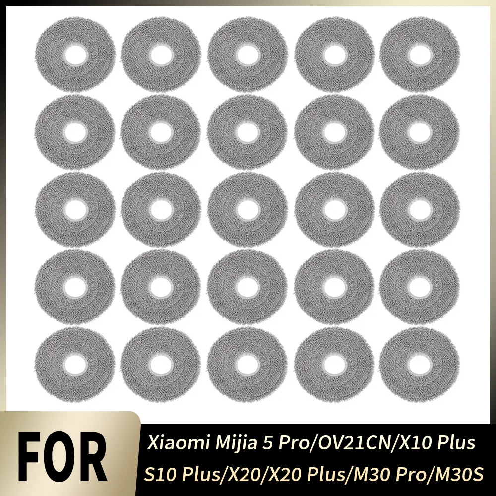 Easy Install Perfect Fit Mop Cloth Kit Mop Pad Part For Xiaomi Mijia 5 Pro OV21CN X10 Plus S10 Plus X20 X20 Plus M30 Pro M30S