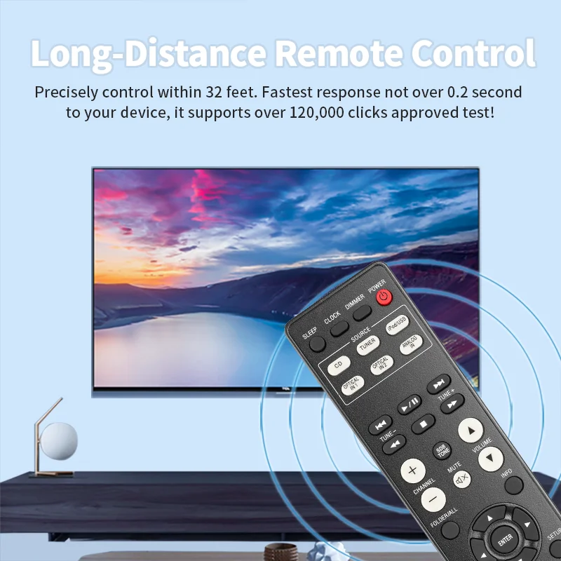 RC-1204 Remote Control For Denon CD Receiver