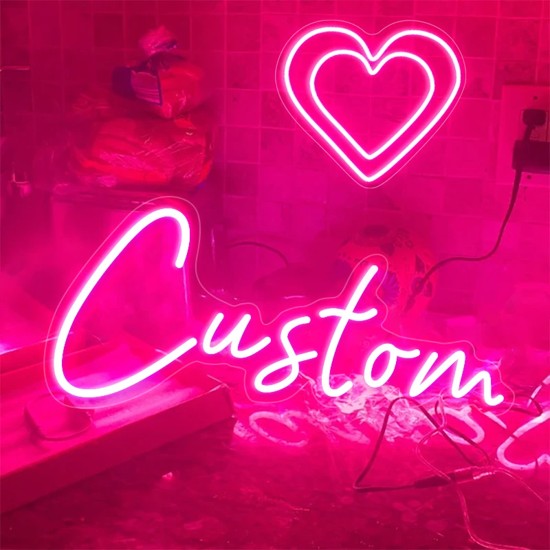 sinais personalizados de neon decoracao para casamento aniversario baile bar estudio salao de beleza loja de negocios 01