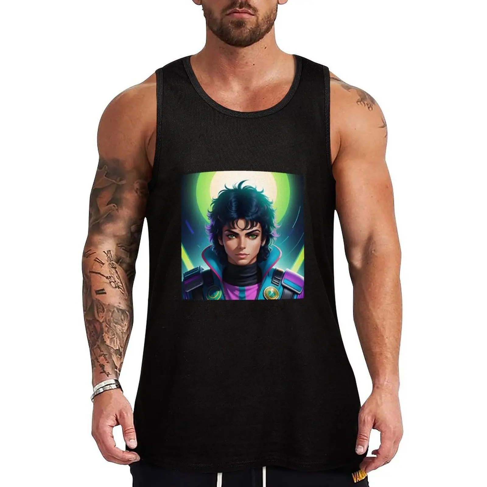 Captain EO Tribute - Retro Sci-Fi Icon Tank Top Fitness Gym Tank Top Camiseta ligera de secado rápido