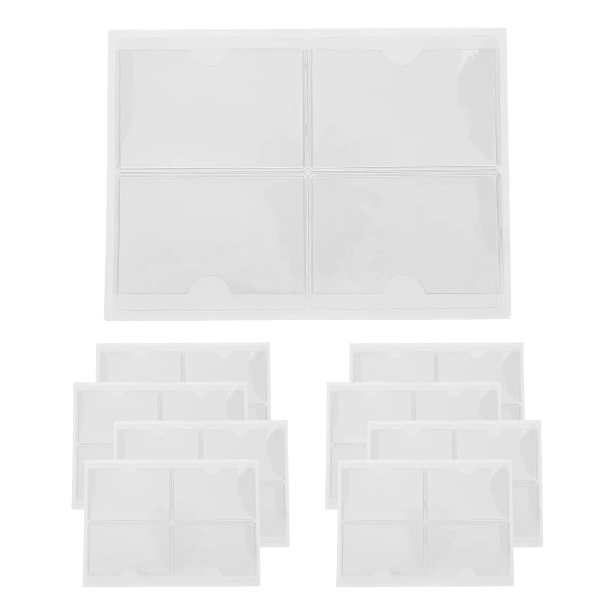 36 pezzi porta carte per etichette autoadesive tasche per indice porta carte in plastica trasparente 6X8.5 cm porta etichette adesive