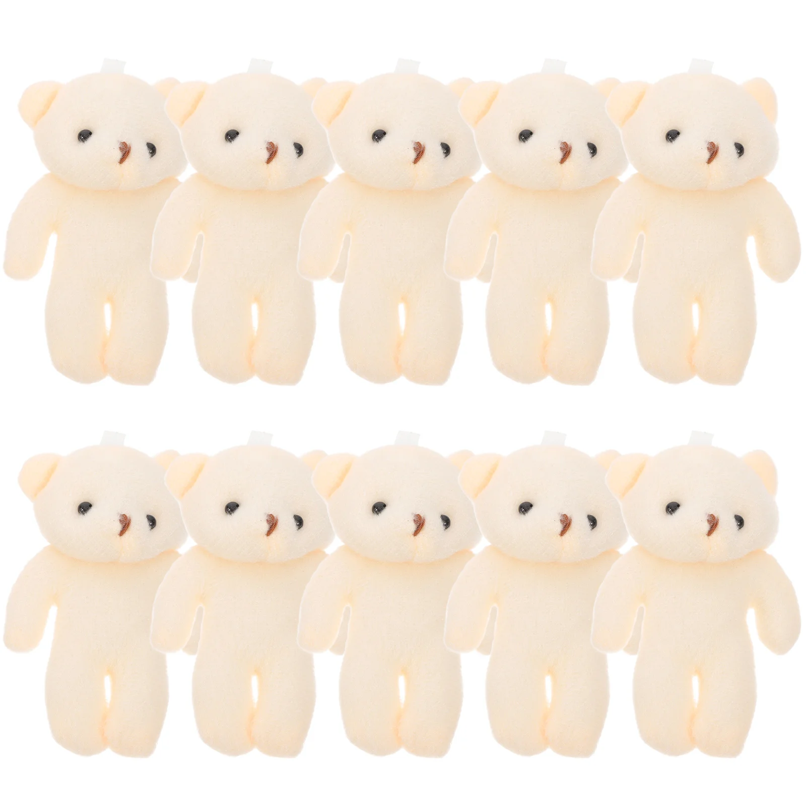 

5 Pieces Mini Bear Bulk Toys Pendant Cartoon Pp Cotton Plaything for Kids Baby