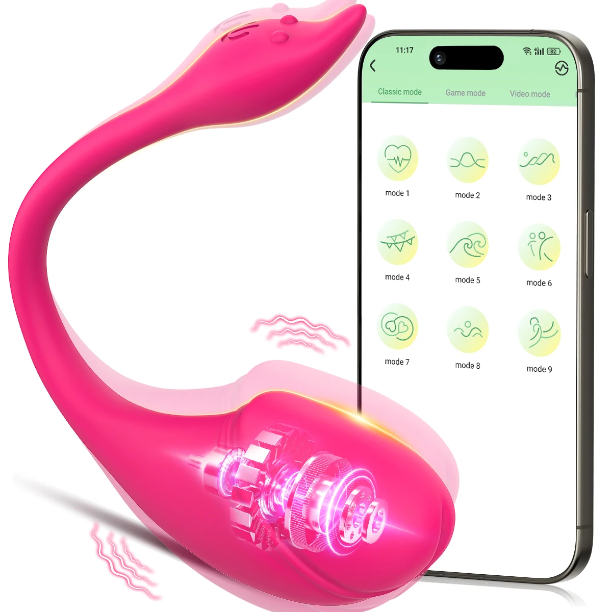 Aplicación inalámbrica control remoto mujeres huevo vibrador clítoris vagina mastubator punto G vibrador bragas agitar juguetes sexuales para parejas