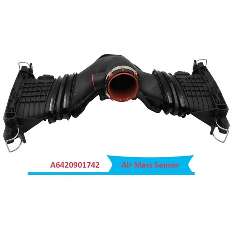 Engine Air Intake Pipe with Air Mass Sensor 5-Pin Automotive for Mercedes Benz ML350 GL350 3.0L Diesel 6420902242