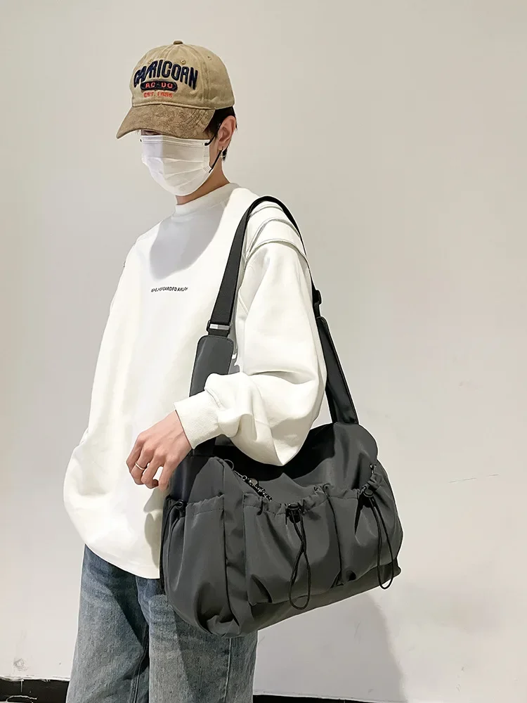 Fashion Crossbody Solid Color Large Capacity Single Shoulder Messenger Bag Women Men Travel School Casual Sport Handbags 슬링백 sac