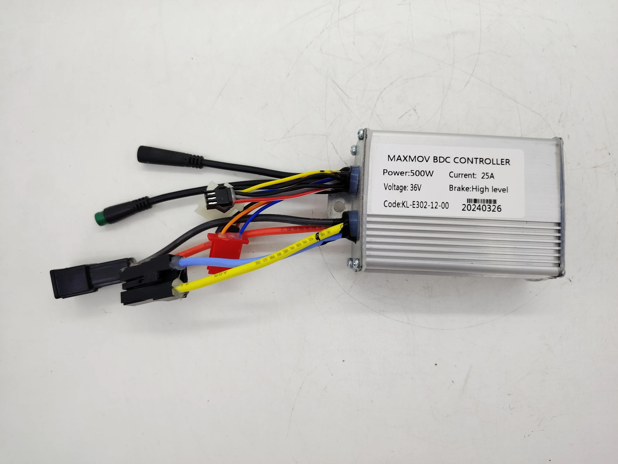 MAXMOV BLDC CONTROLLER, 500W 36V, 25A, High Level, 22km/h Max Speed, waterproof plug