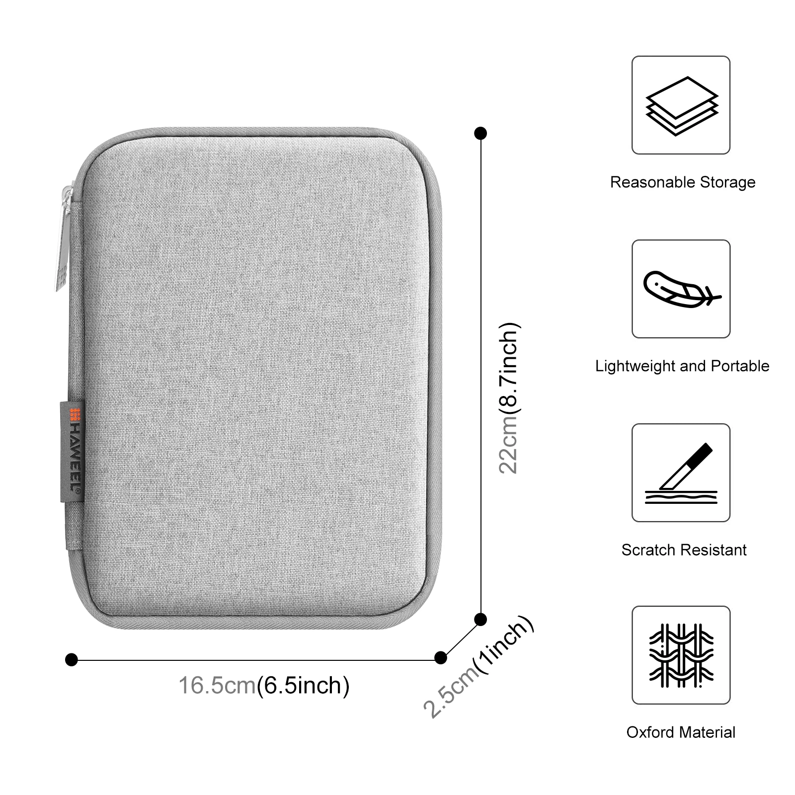 HAWEEL Watch Band Organizer Box Earphones / U Disk / Digital Cable Storage Case Size：S