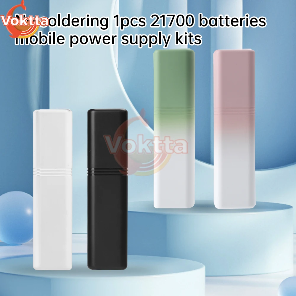 1*21700 batterie externe chargeur de batterie boîtier Portable Mobile alimentation banque boîte 10W type-c charge rapide bricolage batterie mallette de rangement