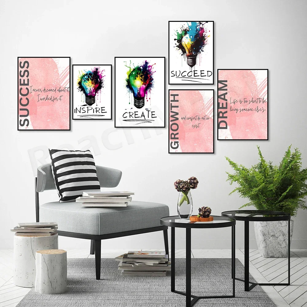 success quotes, art of success, business wall art, leadership wall art, inspirational workplace art modern office decor poster