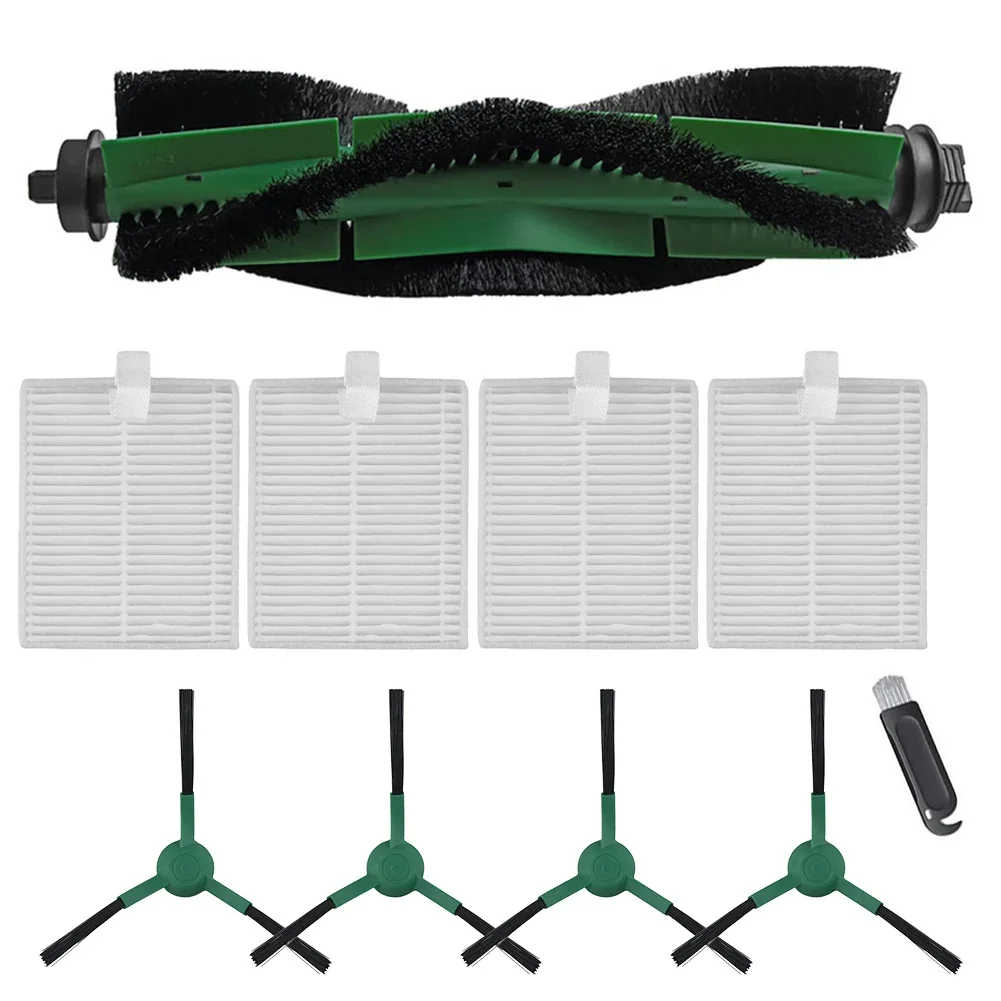 Main Brush Side Brushes and Filter Replacement Kit for Roomba 105 For Combo Complete Cleaning in Corners and Edges