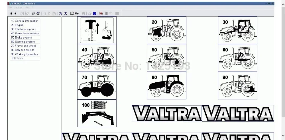 SpecDiag Valtra Vision Lexcom Spare Parts Catalog 2013