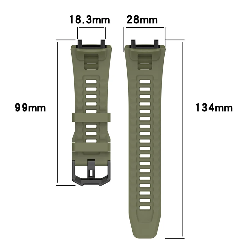 Silicone Strap For Amazfit T-rex 3 Smart Watch WristBand Sport Band For Huami Amazfit T-rex 3 Bracelet Accessories Correa