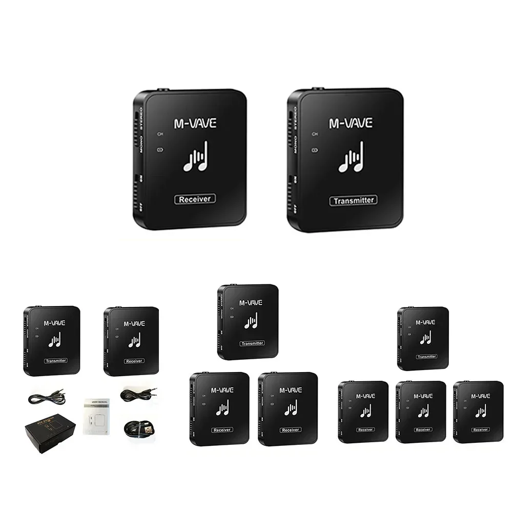 

M-Wave MS-1 Wireless In-Ear Monitor System Transmitter Receiver M8 Wp-10 2.4G Stereo Wireless Transmission Headphone Earphone