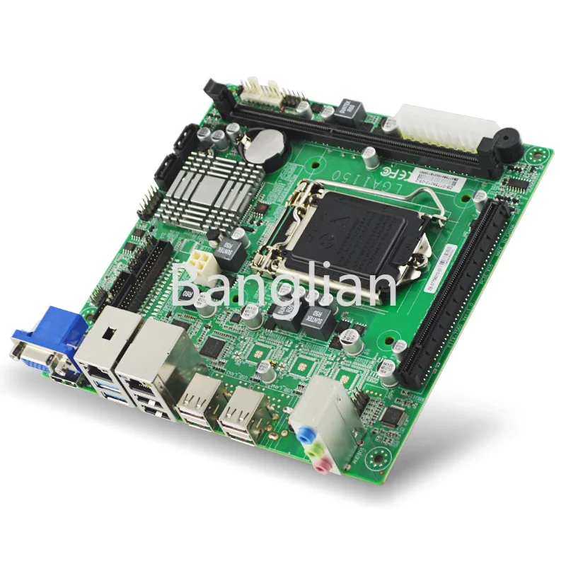 The New Multi-network Port Industrial Control Motherboard MINI Embedded Vision Motherboard 1150-pin 4th Generation