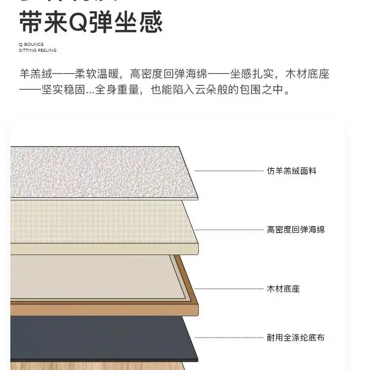 Taburete de tocador para sala de estar, silla de vestidor Sherpa, taburete de pie otomano moderno, Banco de sofá, asientos adicionales