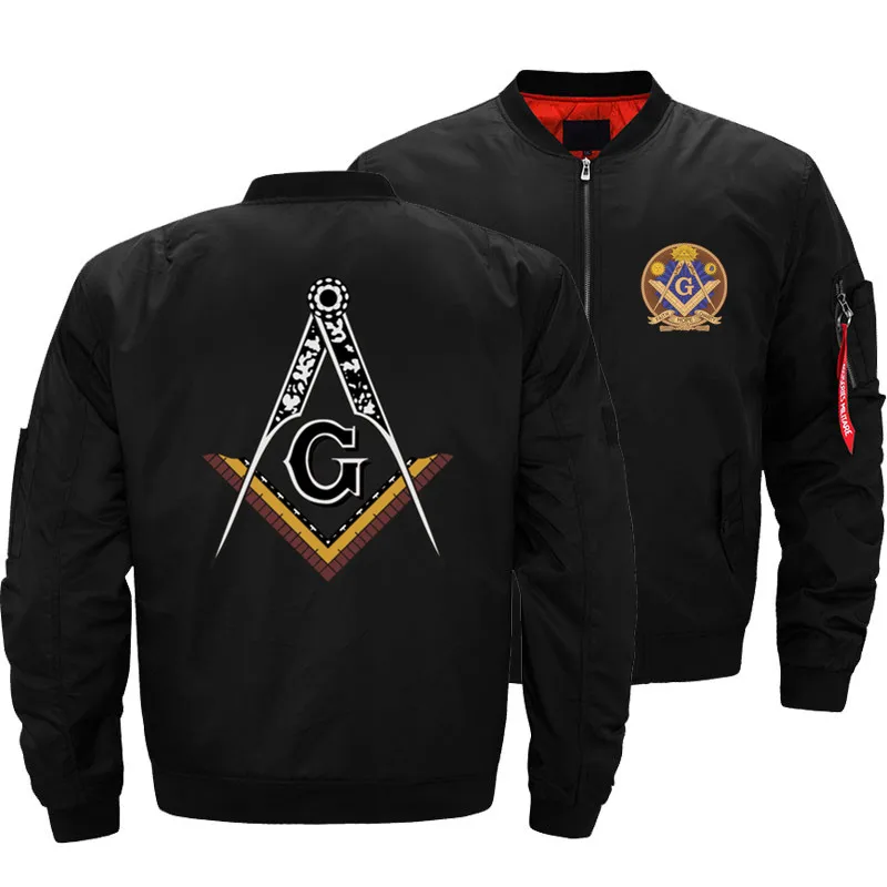 Mason Masonic Freemasonry Square And Compass Mens Bomber Jacket Motorcycle Men Flight Ma-1 Pilot Air Coat t shirt Hoodie Clothes